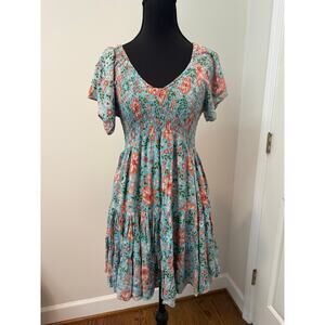 Angie Multicolored Floral Mini Dress